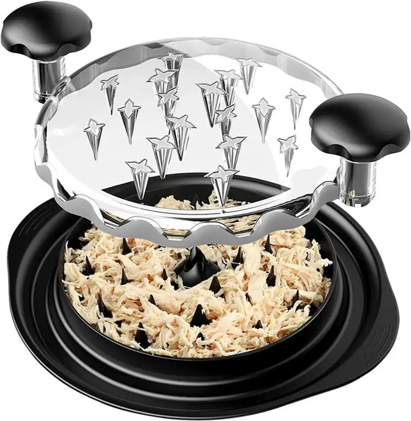 Kitchen Tools & Gadgets Utensils Professional Chicken Breast Shredder Tool Transparent Lid Clear Mincer Meat Food