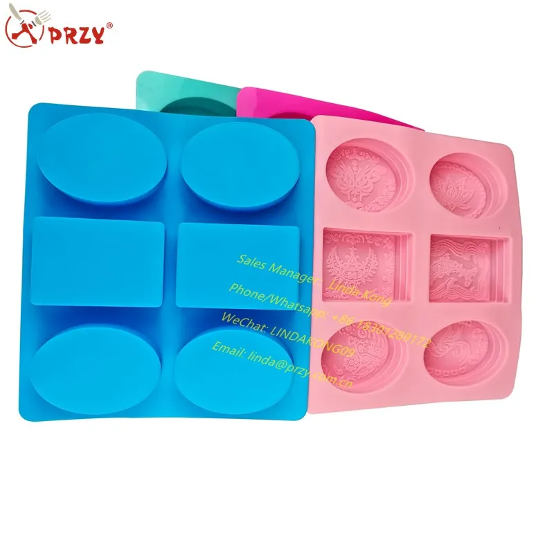 Rectangular Soap Mold square Silicone Cake Molds Round Chocolate Block Mould
