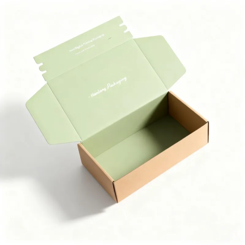 Customized Corrugated Zipper Paper Box Digital Printing Foldable Shipping Paper Box Biodegradable Mailer Zipper Paper Box