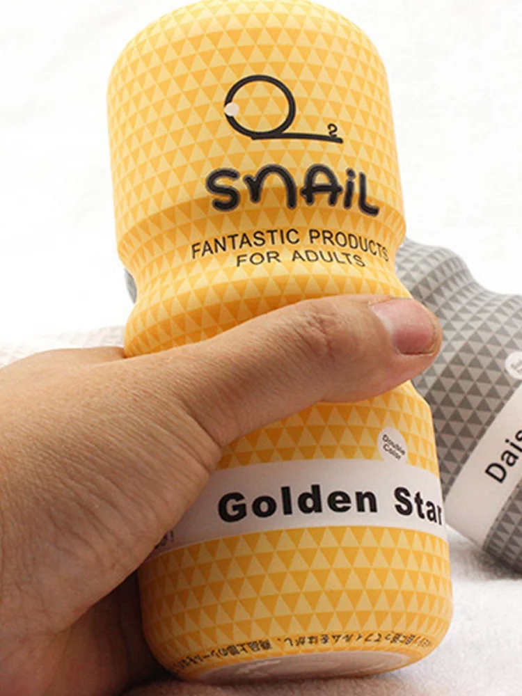 Hot Selling Snail Masturbator Cup Simulation Vaginal Anal Mouth Male  Masturbator Cup Adult Erotic Toys Aircraft Cup for Men