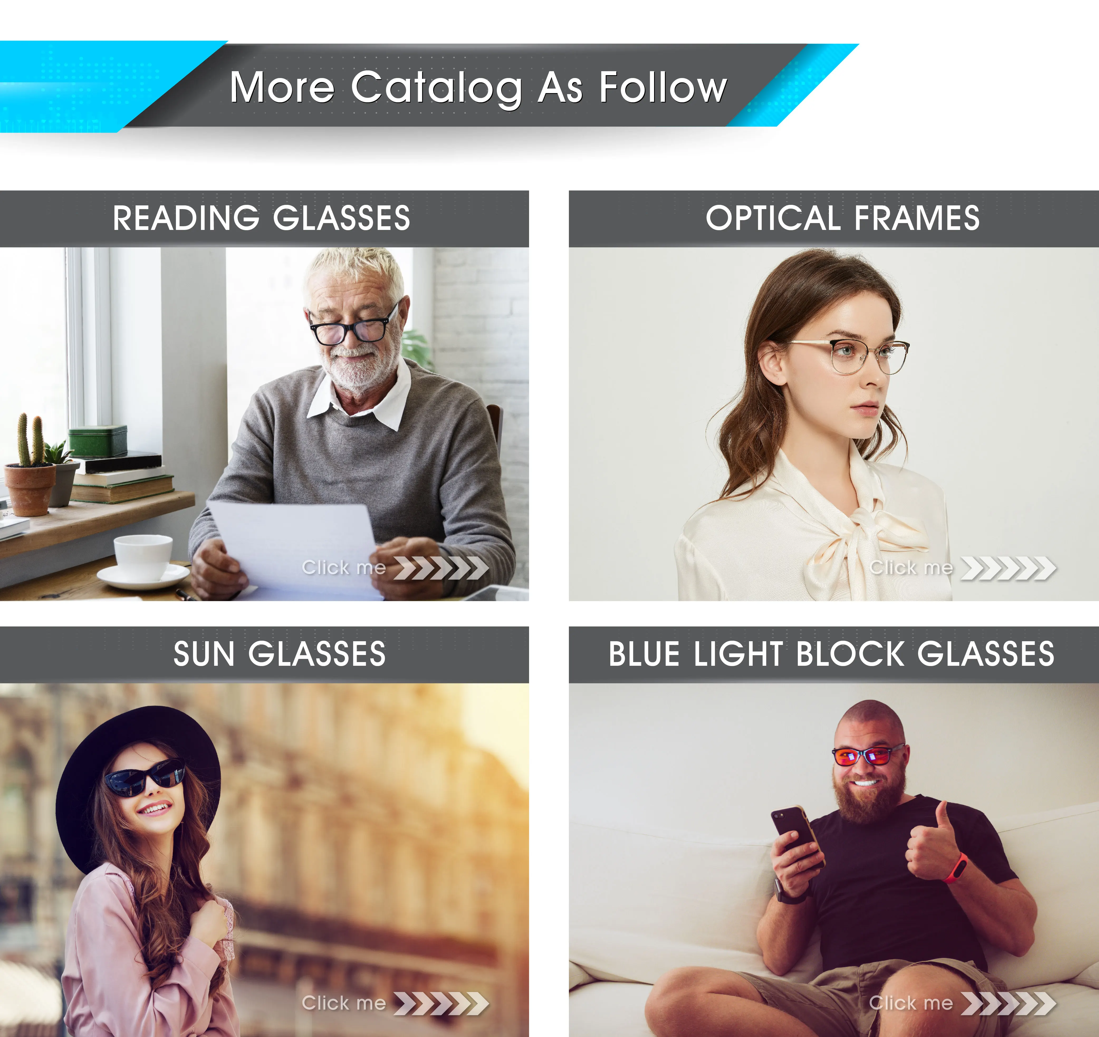 Pilot Optics 2022 Fashion New Design Lazy Horizontal Reading Glasses