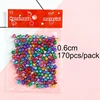 5 colores mezclados 0,6 cm 170 piezas