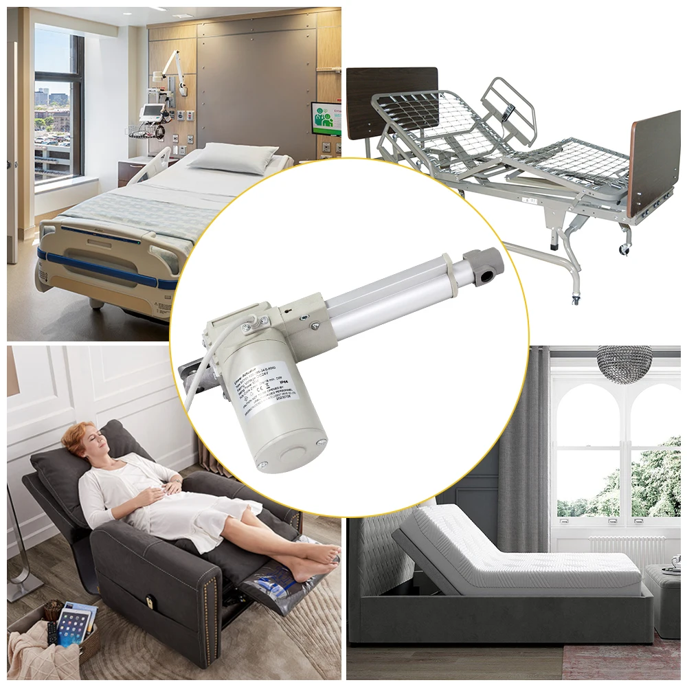 24v Dc Motor Drive 6000n Wireless Remote Control Linear Actuator Low