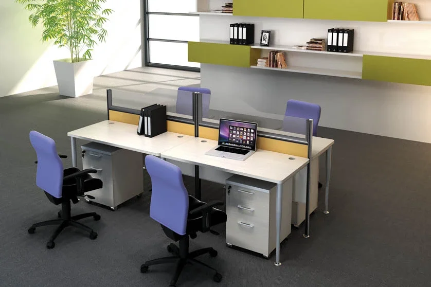 Modular Scalable Office Furniture Screens Partition Executive Office Workstations Computer Desk Table with Chair and Drawer