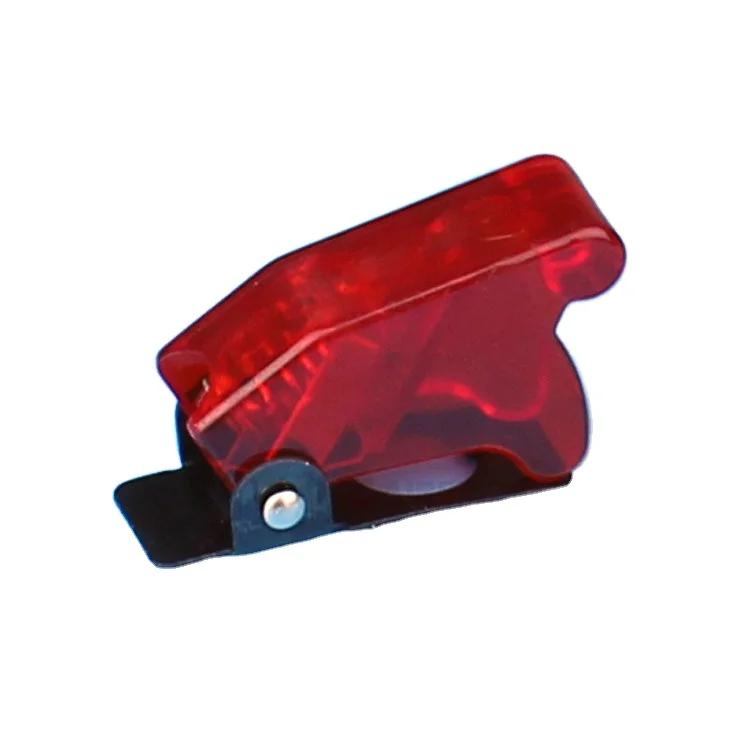 トグルスイッチカバー レッド プラスチック 防水 スプリングロード 3つセット uxcell トグルスイッチカバー スプリングロードフリップ