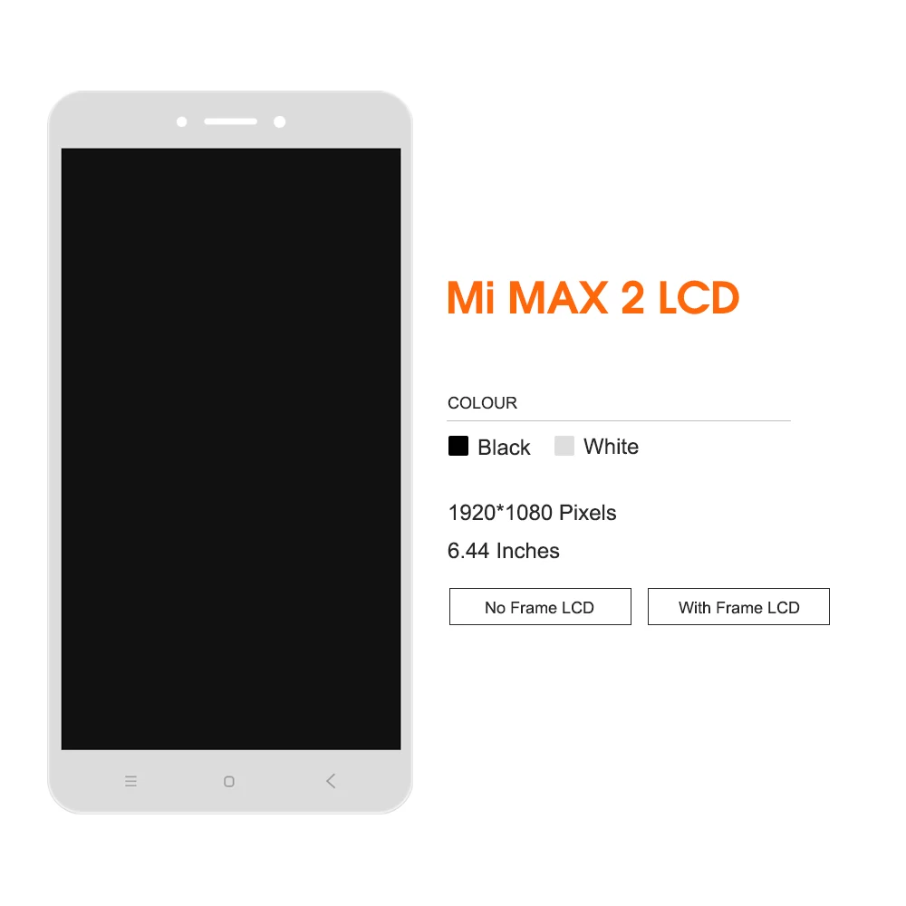 mi max 2 lcd display price