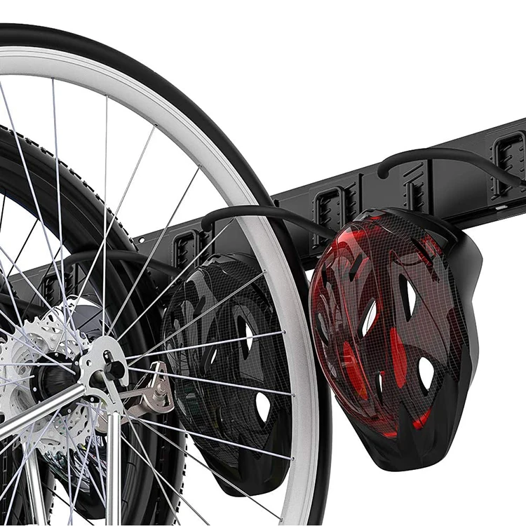 JH-Mech Space Saving Vertical Hanging Bike Rack Helmet Storage Rack Bike  Storage Hanger Wall Mount Home Garage Bike Rack Wall