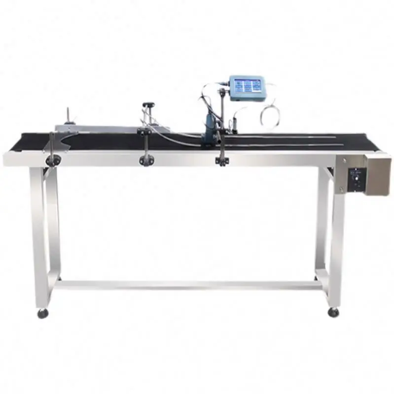 TEBAK Automatic Online Conveyor Belt Inkjet Coding Machine | High-Speed Date & Logo Printing for Plastic Bags & Packaging