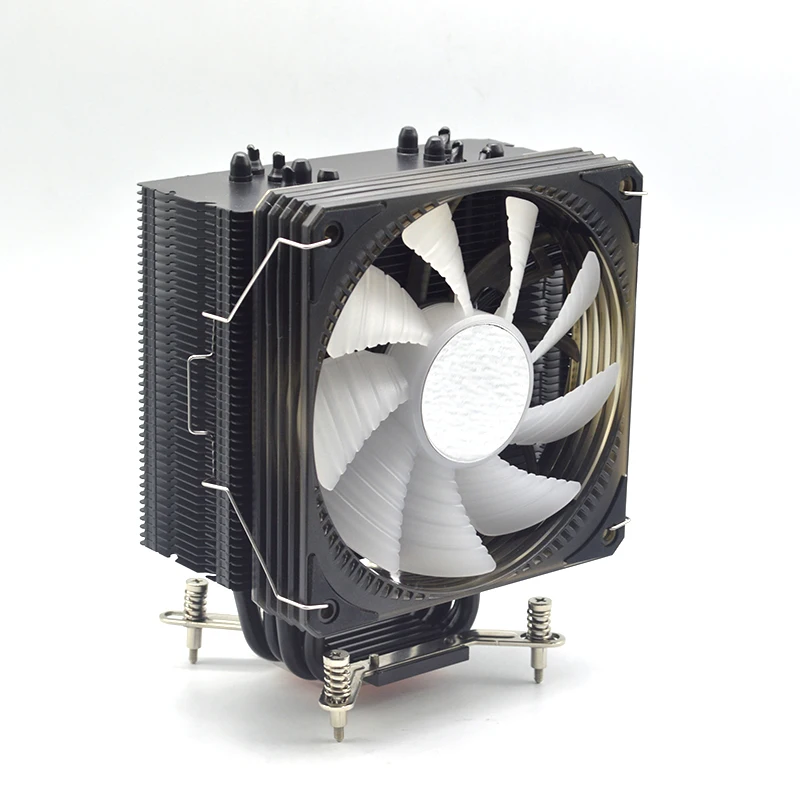 Охлаждающий вентилятор для ЦП с воздушным охлаждением ARGB 120 мм, бесшумный Большой кулер с 6 тепловыми трубками и медной трубкой