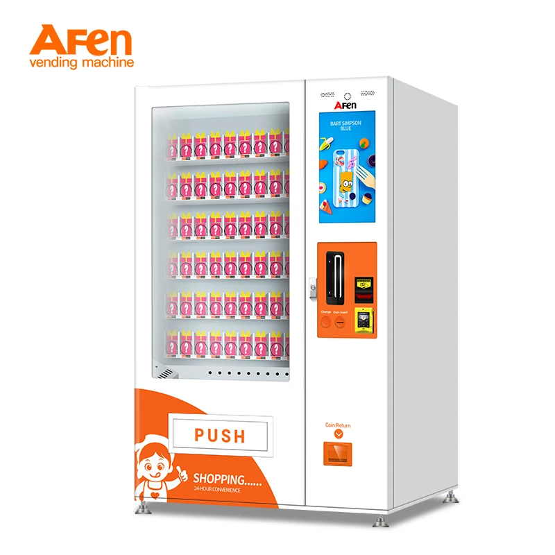 Торговый автомат AFEN популярный торговый с ЖК-экраном и ID-сканером