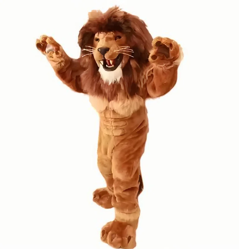 Kinqee Custom Walking Lion Mascot Costume Inflatable Advertising Doll Suit for Adult Promotional Events
