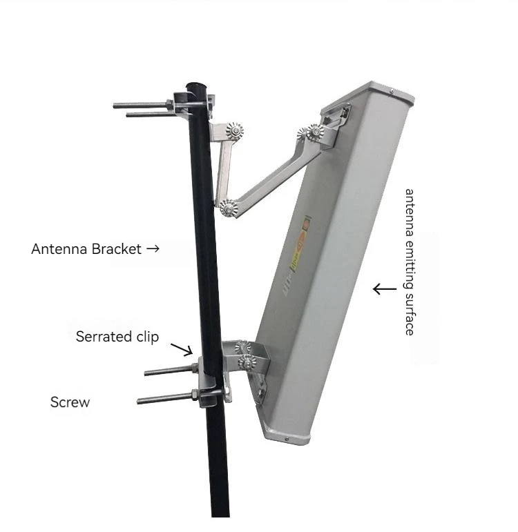 Mechanically Sturdy Custom Outdoor Mounting Antenna Bracket Mast Pole with Heavy-Duty Satellite Bracket for Secure Mounting
