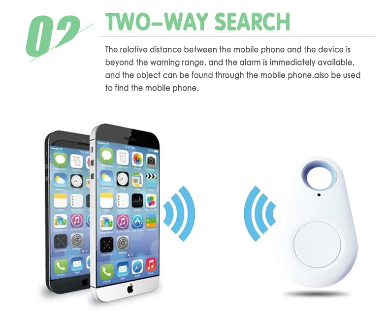 Anti-lost Keychain Key Finder Device Mobile Phone Lost Alarm Blue Tooth tracker Dog Cat Tracking Gps Pet Collar for Pets