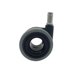 Excellent Quality Grey Insert Stem Hollow No Noise Corrosion Resistant Protection Wheels PU Casters 2.5 inch Wheel