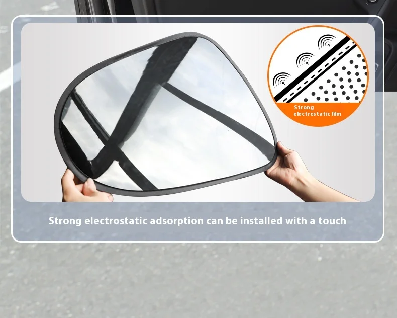 Cross-Border New Product Black PVC Mesh Material Car Sunshade Heat Insulation Window Curtain with Electrostatic for Sunscreen 3