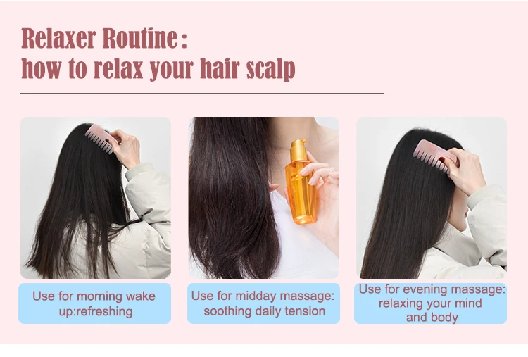 Rose Quartz Scalp Gua Sha Comb