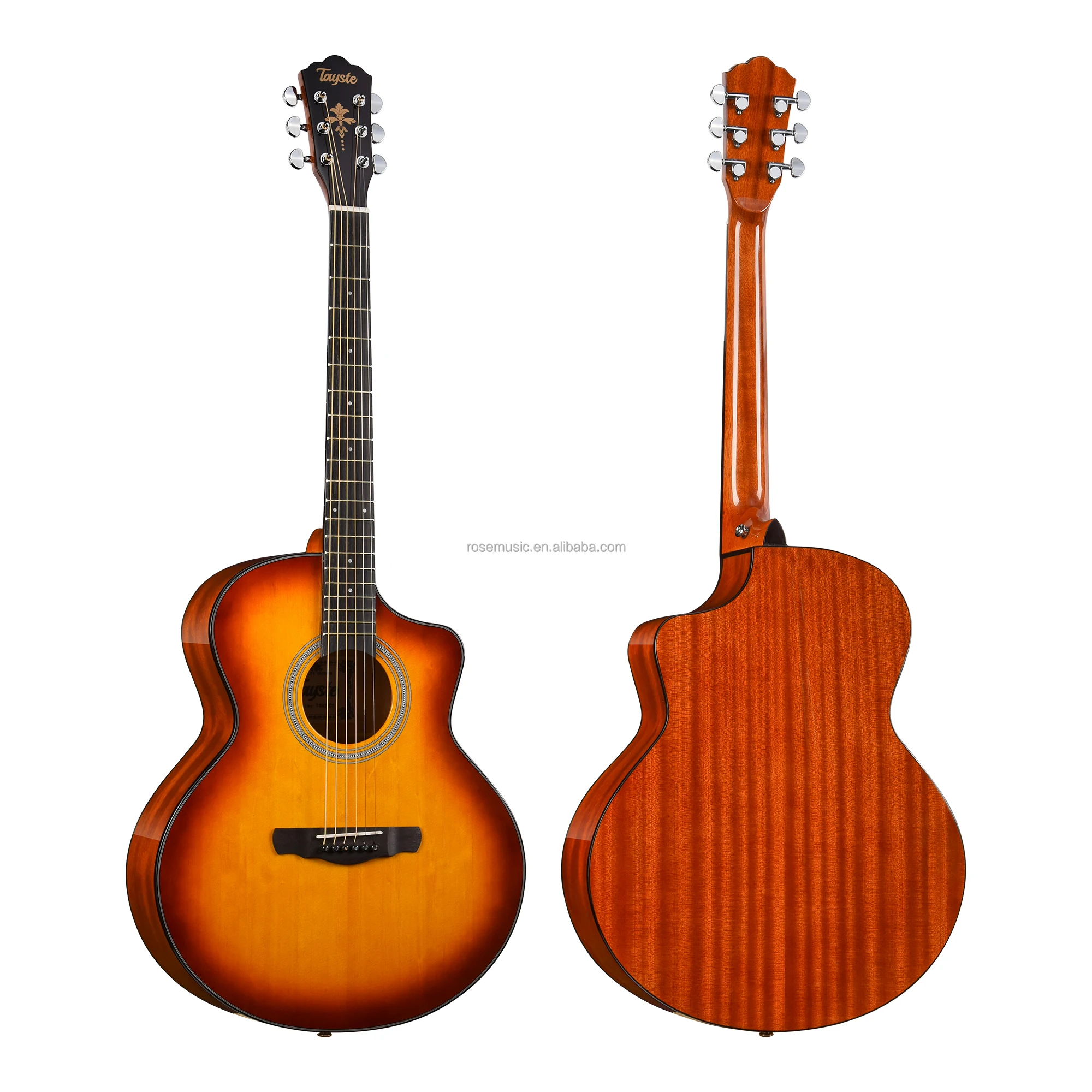 ギターアコースティックソリッドスプルースウッド40インチJF