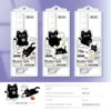 Chat noir mignon - Prix unitaire - 20 cm