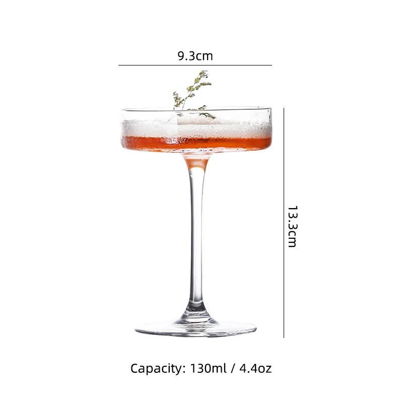 What is 195ml 6.6oz Martini Glass Bar Glassware Crystal Stemmed Cocktail  Glass