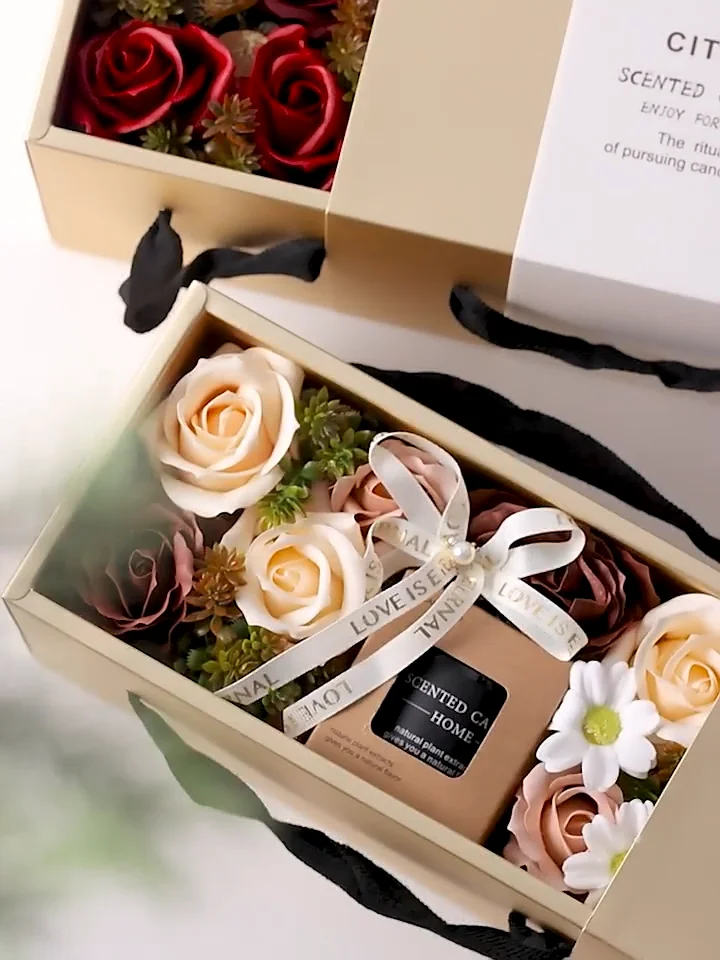 Luxury Wedding Gift Portable Box Dried Flower Aromatherapy Scented