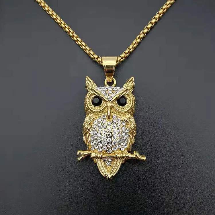 crystal owl necklace