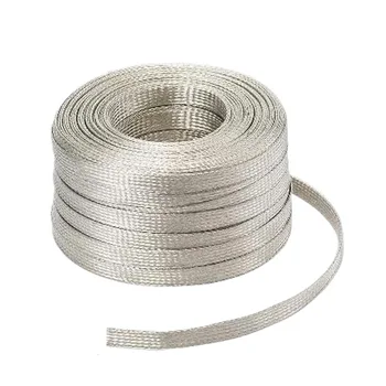 Manufacturer 220V 16mm Flat Flexible PVC Insulated Bare Braided Copper Wire Stranded Underground Tinned Electrical Wires