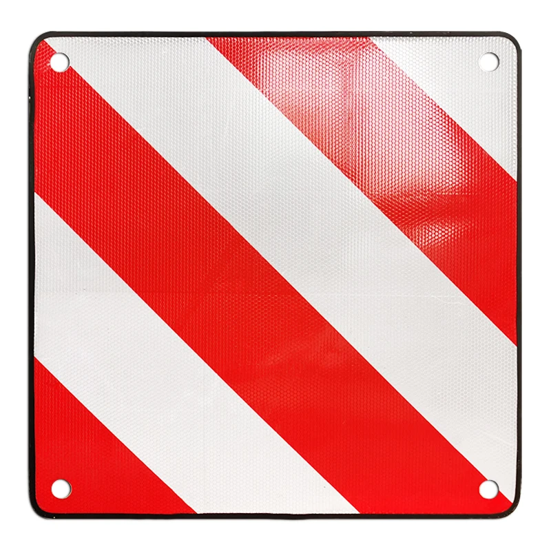Квадратная Красная белая полоса SMV медленно движущийся светоотражающий знак автомобиля заднего габаритного знака грузовика