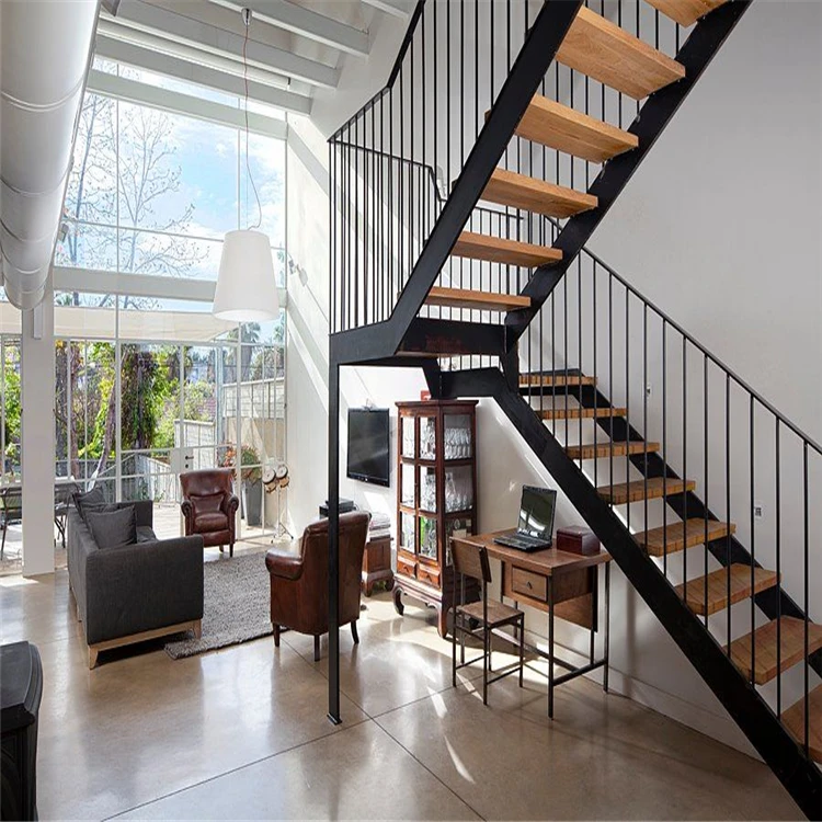 modern steel staircase