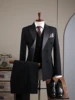 9011 Nero (abito + gilet + pantaloni)