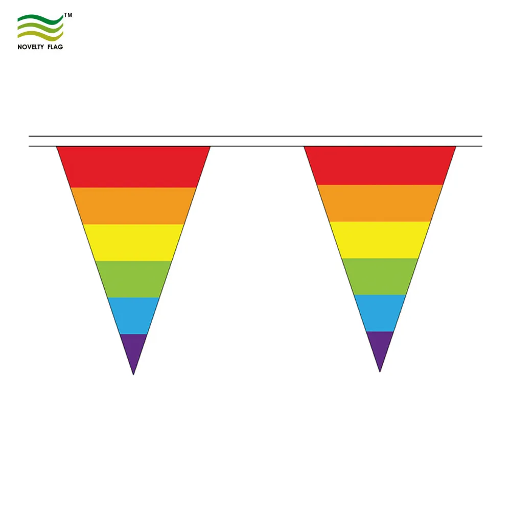 rainbow flag bunting