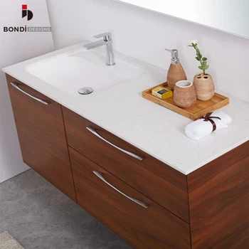 Luxury finish solid wood bathroom vanity cabinet