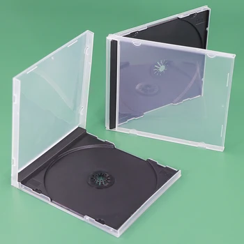 SUNSHING Economy 10.4MM Single Clear Poly CD DVD Cases Plastic PP CD Case Jewel