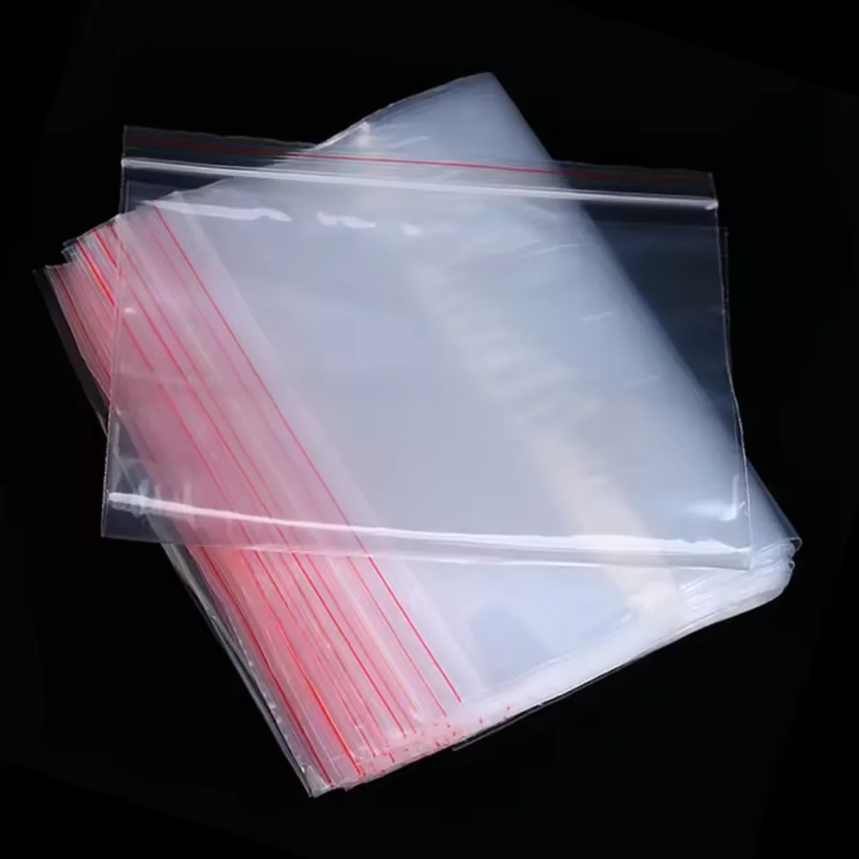 Self-Adhesive Zip Lock Plastic Packaging Bag PE Type Big Size Storage Bags for Clothes Blanket Garment Underwear Ziplock Bags