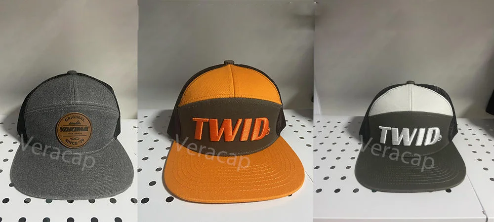 HS19 пользовательские 3D вышивка кожа нашивка логотип простой 168 7 панелей бейсболка кепка