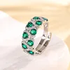 Bague Nano verte, taille ajustable