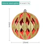 Gold and red plaid ball 15cm
