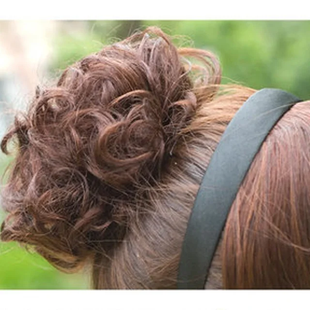 
Производители Дунгуань, волнистые волосы, старинная тарелка для костюма, кольцо для волос, пушистые парики с цветами и бутонами 