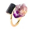 Amethyst Black Tourmaline Ring