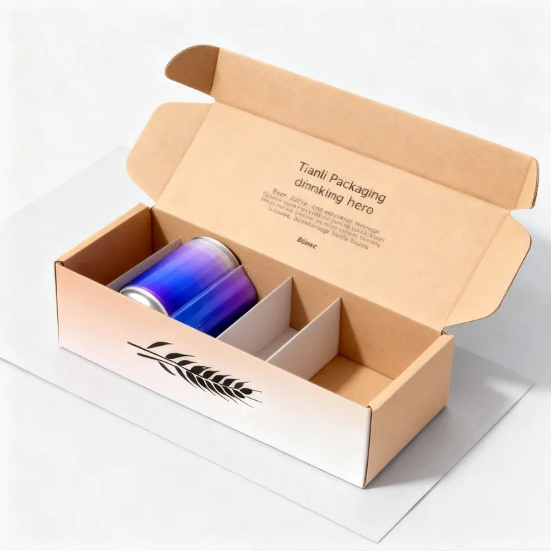 product cheap recyclable customize sturdy mailing glossy laminated corrugated paper box beverage soda water beer juice packaging box-3
