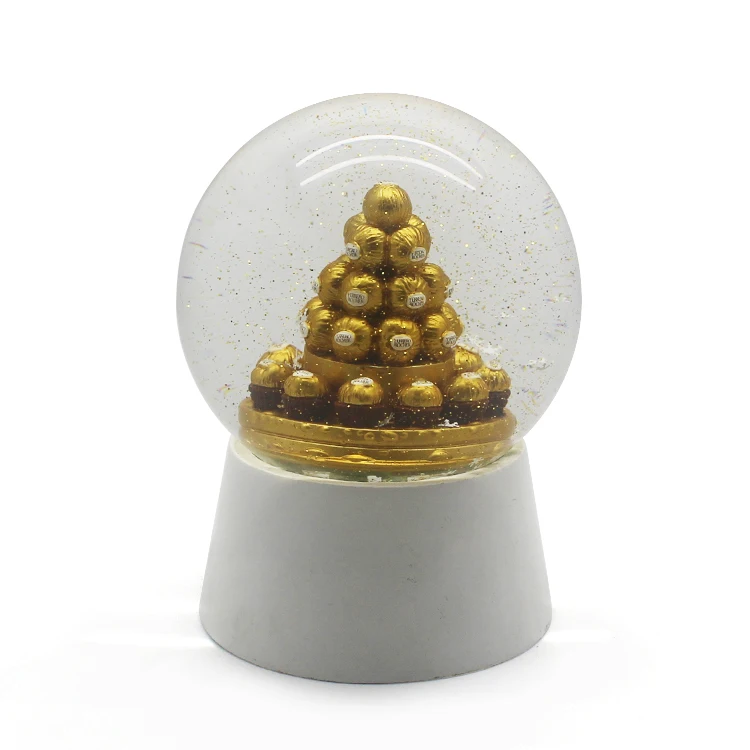 Споменични сувенири, снежна лопта као сувенир, прилагођени украс од стакла за свадбу, снежна лопта