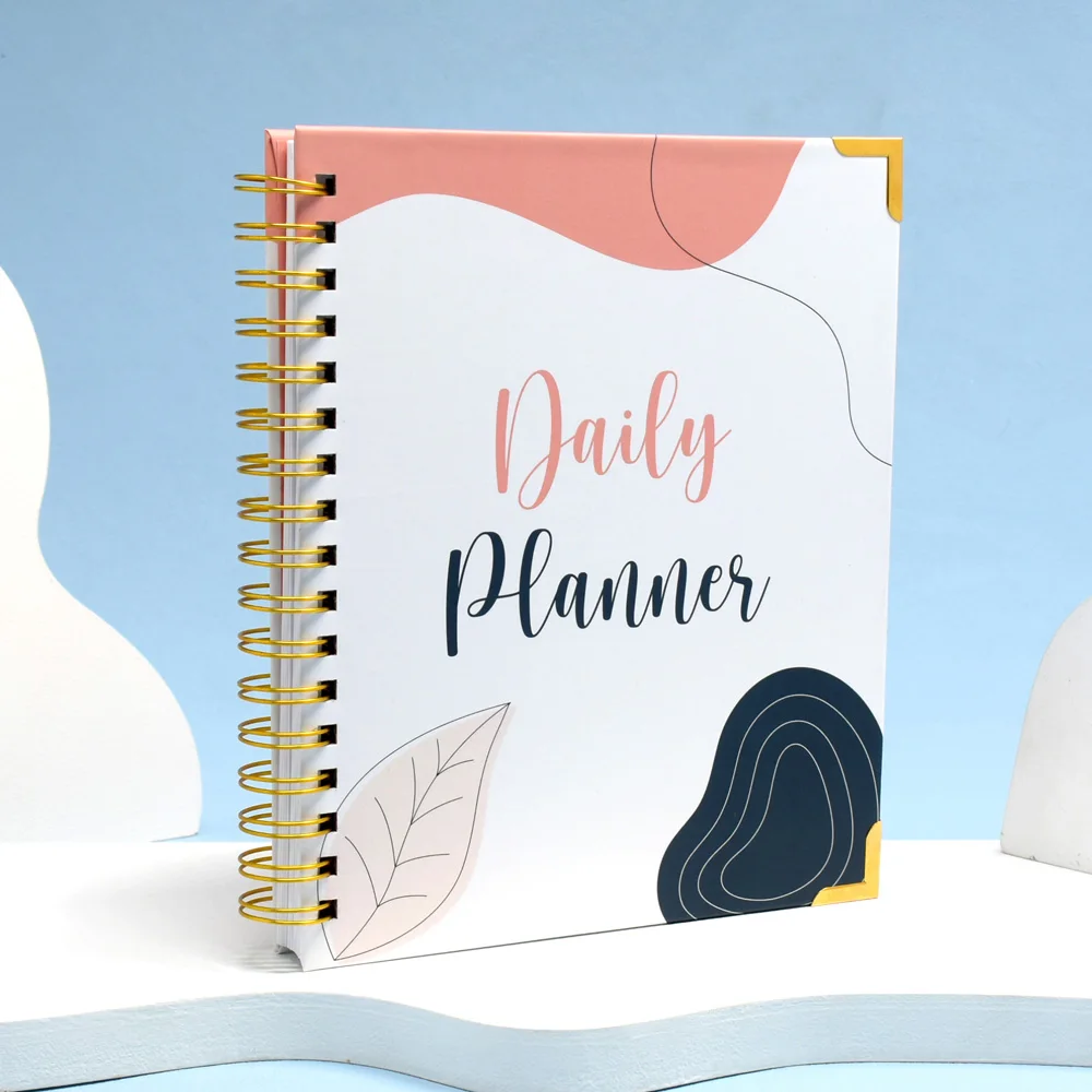 Customizable Journal Planner Notebooks Printed 2024 A5 Spiral Notebook Agenda Diary Notebooks Printing Self Care Planner