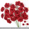Red 3-headed diamond rose