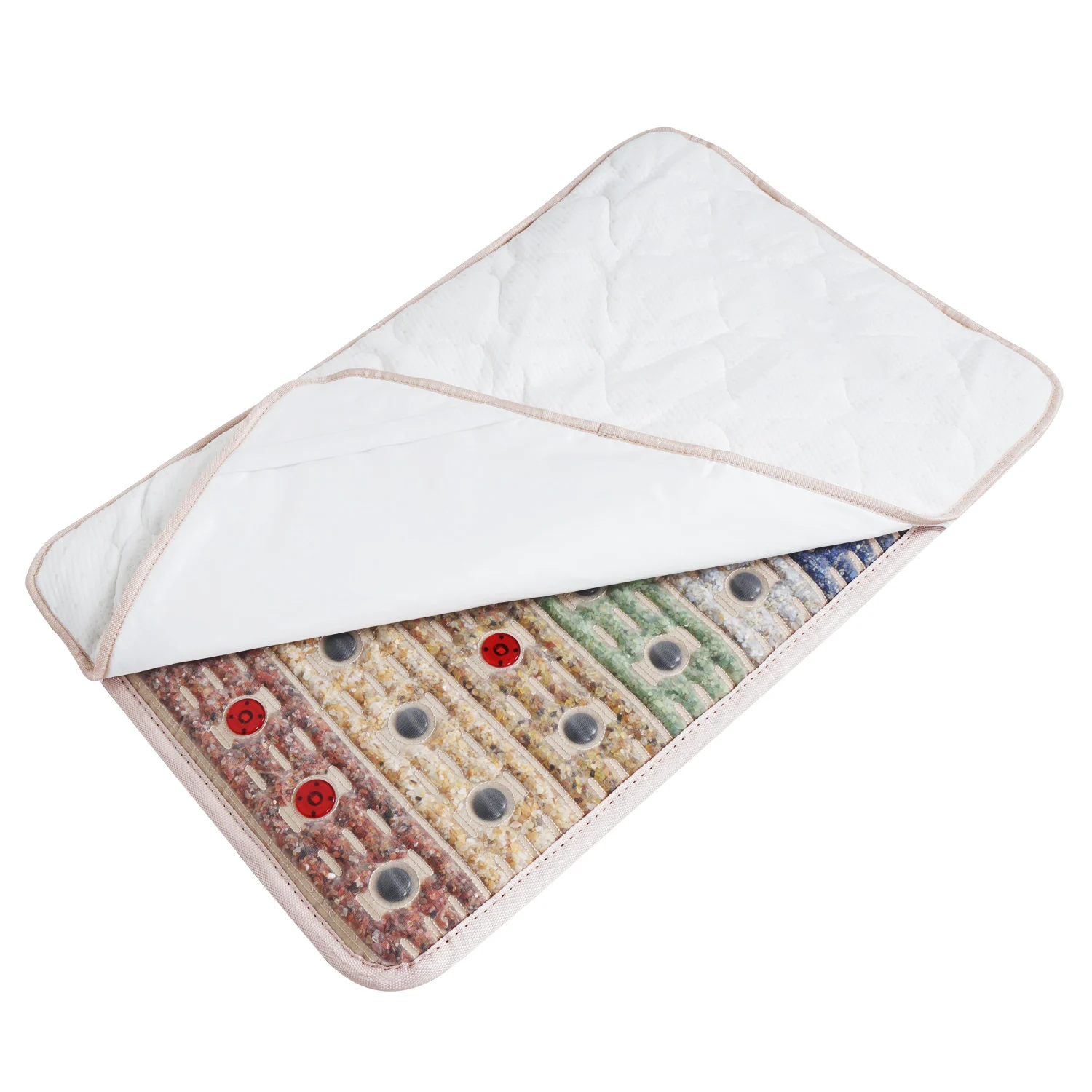Terahertz Rainbow Mattress Infrared Red Light Therapy Photon 7 Gem Stone Schumann Wave PEMF Amethyst Mat