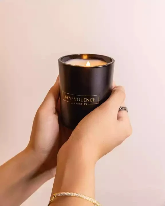 Donguan Factory Custom Print Gold Foiling logo Upper and Lower Boxes Candle Packaging Boxes