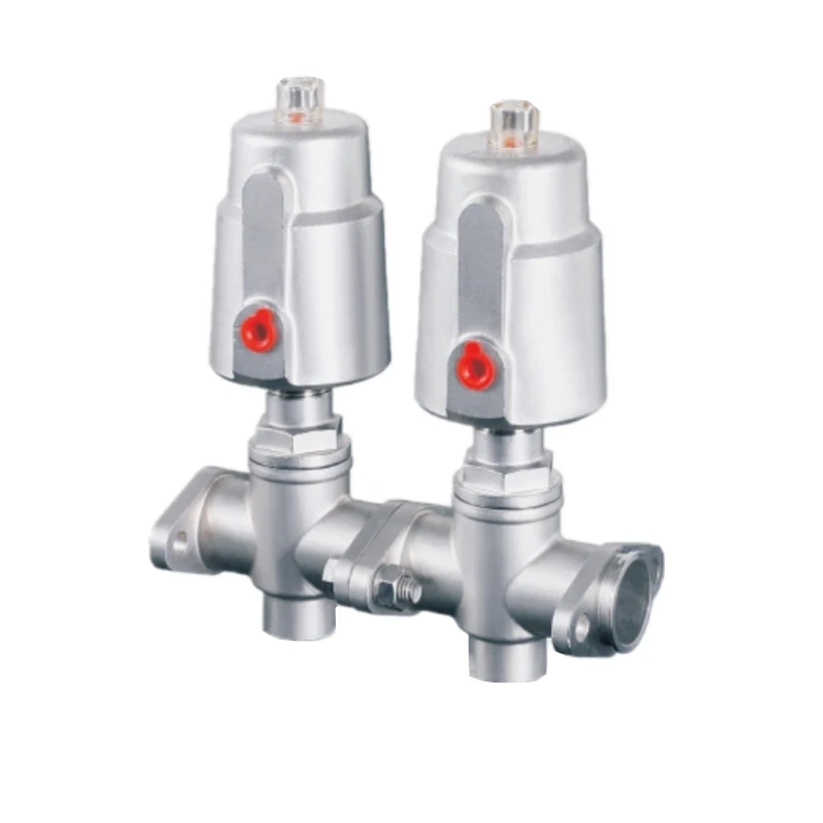 Stainless Steel Fast Mixing Pneumatic Angle Seat Valve for Beer Equipment Water Control Made in China