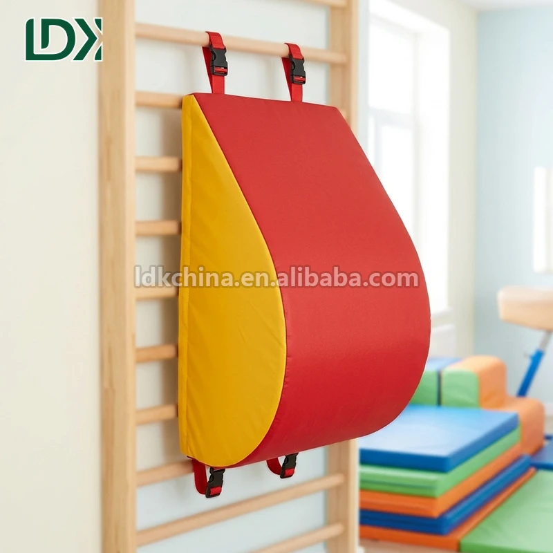 LDK Customized Kids Gymnastics Equipment Wall bar Mat Stall bar Curved Pad for Stretching Exercise