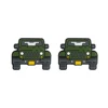 Car Focal bead Bean Green SA235