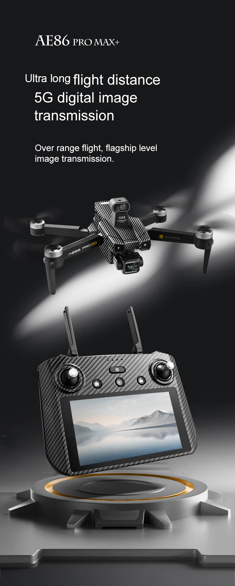 AE86 Pro MAX Plus 8K Dual Camera Air Drop Fishing Drone with 3-Axis ...
