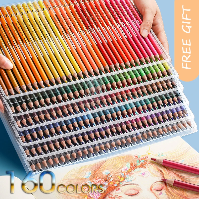 Brutfuner 48/72/120/160/180 Professional Wood Colored Pencils Set