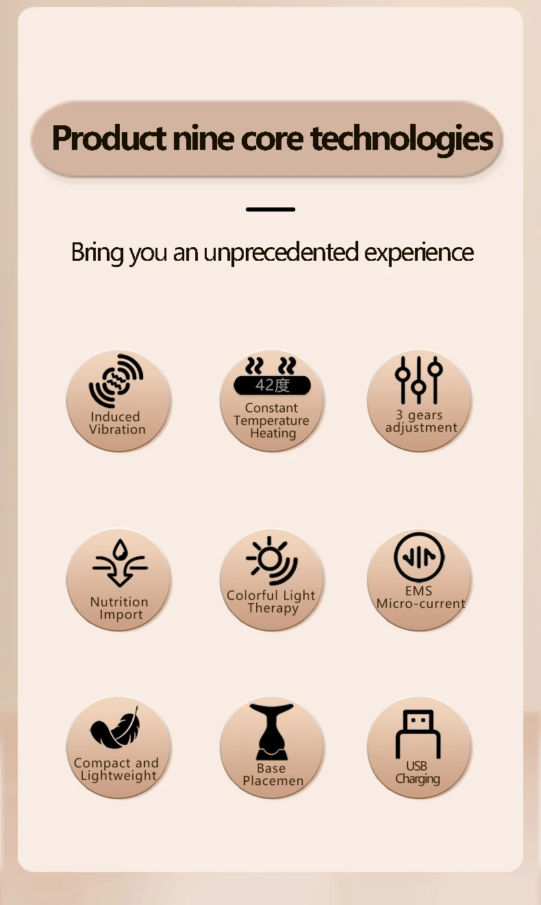 Neck Face Lifting Massager Face Sculpting Tool Skin Rejuvenation Device for Anti Aging Lifting and Tightening Sagging Skin